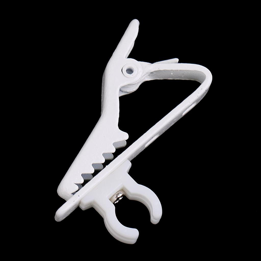 1Pc White 6mm Microphone Lapel Tie Clip Ring for Mic Replacement