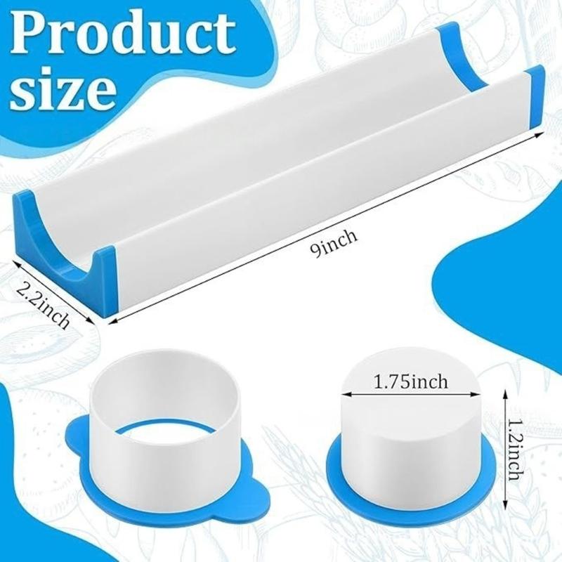 Professional Cake Cutter Mold Dessert Making Set With Storage Plate Tray Creates Perfectly Shape Treats Home Baking Tool