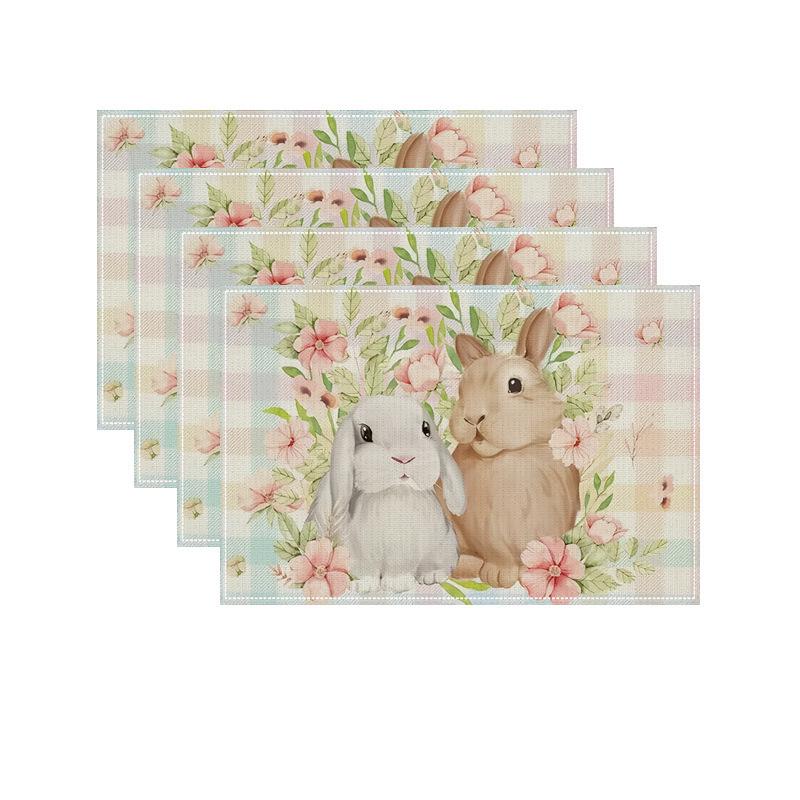 Heat-Resistant Stain-Proof Linen Party Placemats - Festival Collection