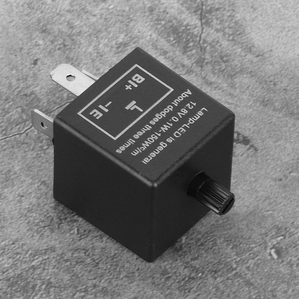 3 Pin LED Flasher Relay 12V Adjustable Flasher Relay Automotive Accessories