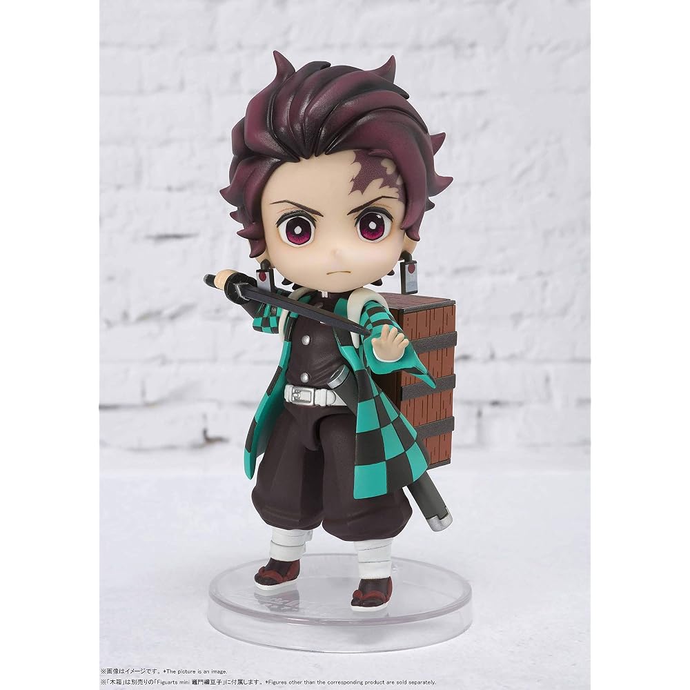 TAMASHII NATIONS Figuarts Mini Demon Slayer Kamado Tanjiro Approx. 90mm PVC & ABS Pre-painted Act...