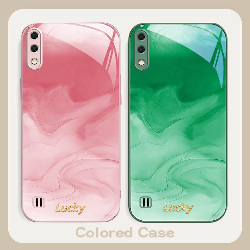 Ink wash connotation blue For Samsung A01 A02 03 Core 04 05 06 10 12 13 14 5G 15 16 M02 12 Note 8 9 10 20 glass Ultra phone case