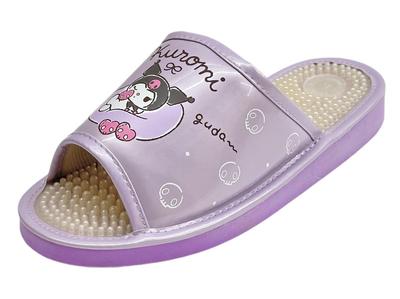 Sanrio Characters Health Sandals for Women SA-4191L (Kuromi/Purple, 23.0 Cm)