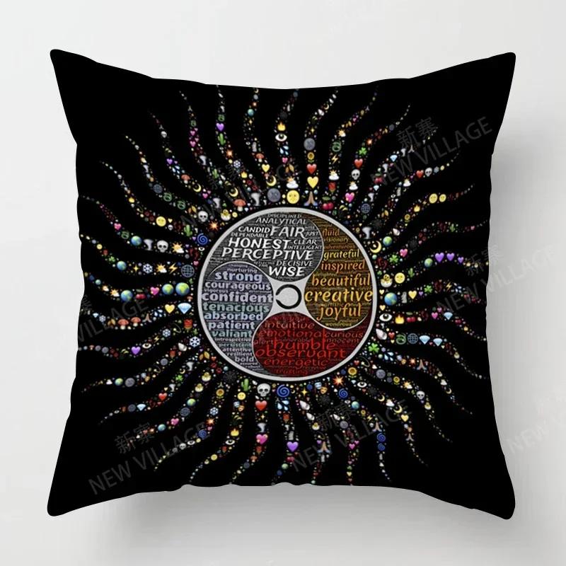 Fall Home Decor Autumn Living Room Throw Pillow Cover Sofa Boho Cushion Cover Mandala
