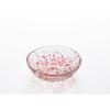ADERIA Tsugaru Vidro Tsugaru No Hana Shallow Small Glass Bowl Ringo Apple Red Made In Japan F75750