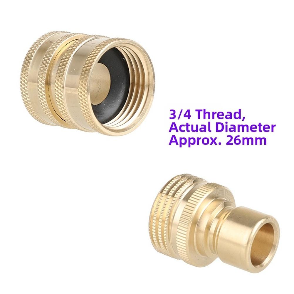 

1PCS 3/4 Thread Brass Quick Connect Coupler Adapter High Pressure 3000psi Garden Hose Fitting Male Garden Installation Tool China Mainland