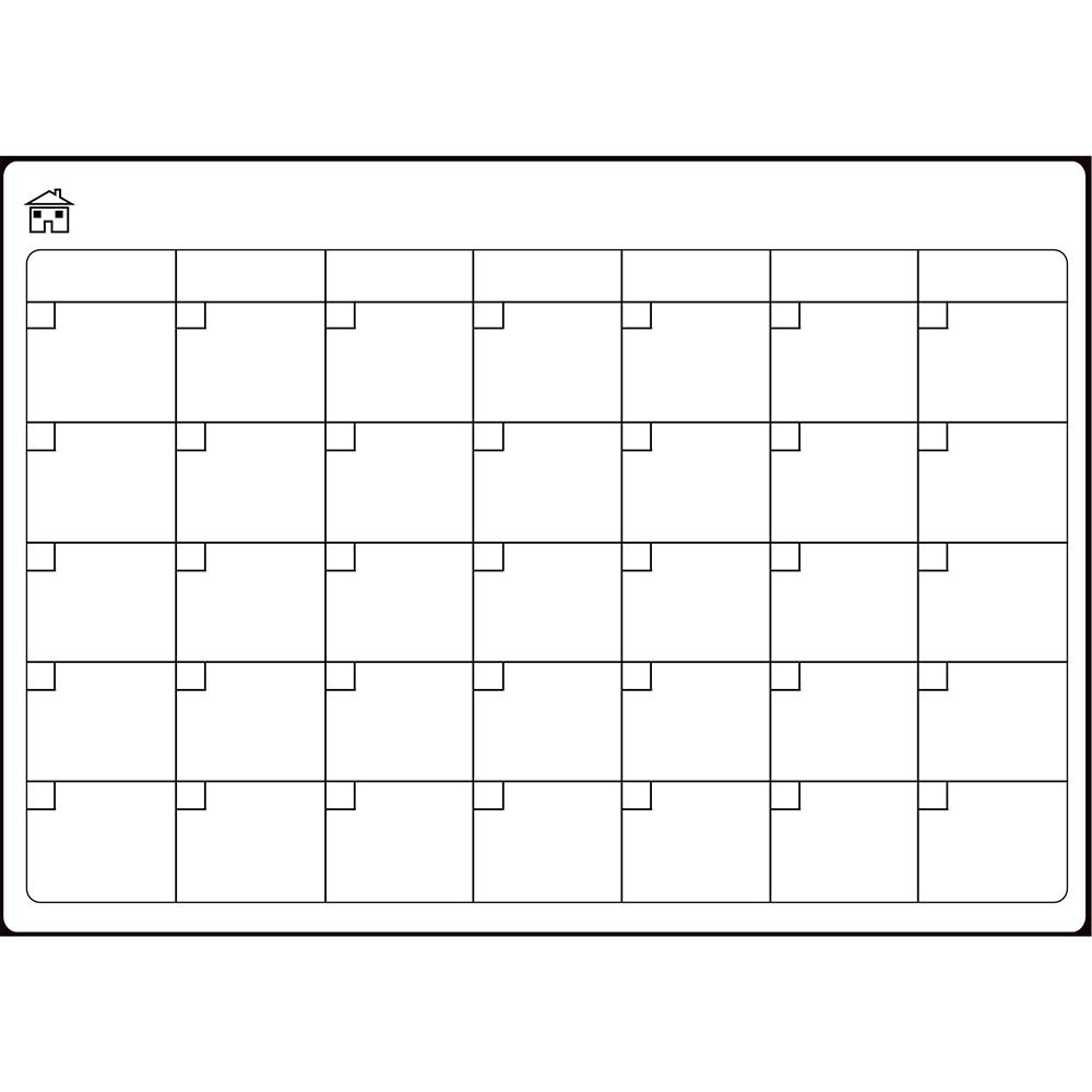 

Магнитный месячный планер 12 X 16 Стираемый органайзер для сообщений INS Календарь-белая доска Офис 8