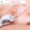 Stainless Steel Tweezers Private Label OEM Customized Disinfectable Durable Eyelash & Eyebrow Tweezers