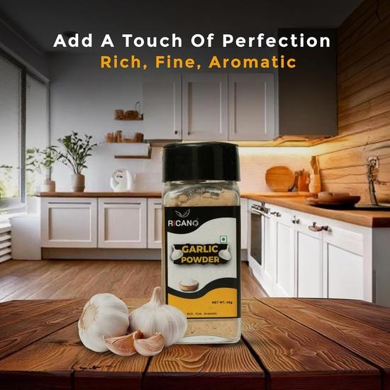 Ricano | Onion Powder, Garlic Powder, Garlic Chunks Combo | Spice Combo Pack | Dehydrated Veggies | Strong Flavor Boost | Quick Cooking Helper