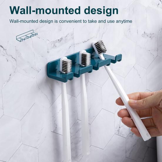 Power Plug Hook Punch-free Universal Toothbrush Multifunctional Steady Wall Hanger for Bathroom
