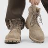 New Four-season Thick-soled Height-increasing Work Boots, Men's Outdoor Hiking Shoes, American High-top Motorcycle Casual Shoes
