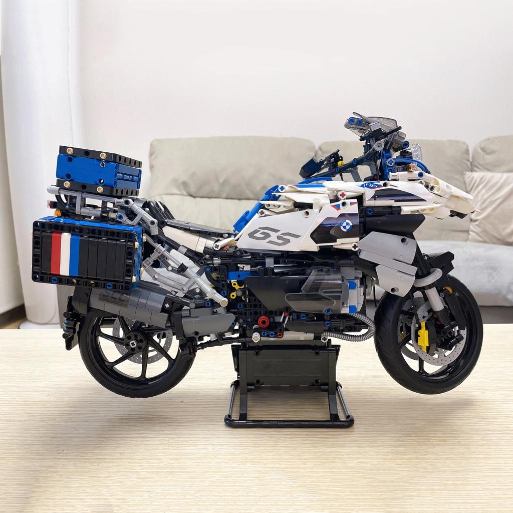 2369 st R1250GS Högteknologisk Motorcykel Byggklossar Pojkleksaker 3D-modeller 1:5 Motorcykelracing Sportbil Monteringsleksaker Presentuppsättning