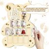 Hangable First Year Display Photo Board Wood Newborn Growth Record Album  Heartwarming Gift