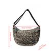 Women'S Personalized Leopard Print Diagonal Straddle Bag Retro Versatile Trend Shoulder Bag