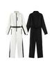 2025 Spring Collection: Women's European & American Style Waterproof Ski Jumpsuit - Warm and Fashionable
