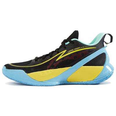 Li Ning SONIC 10 V2 Low Top Children's Basketball Shoes Black Yellow Blue Teenagers ABPS033-6