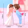 1/2pcs Mini Doll DIY Terrarium Figurines Fairy Garden Decor Lovers Couple Miniature Valentines Day Gift Home Accessories