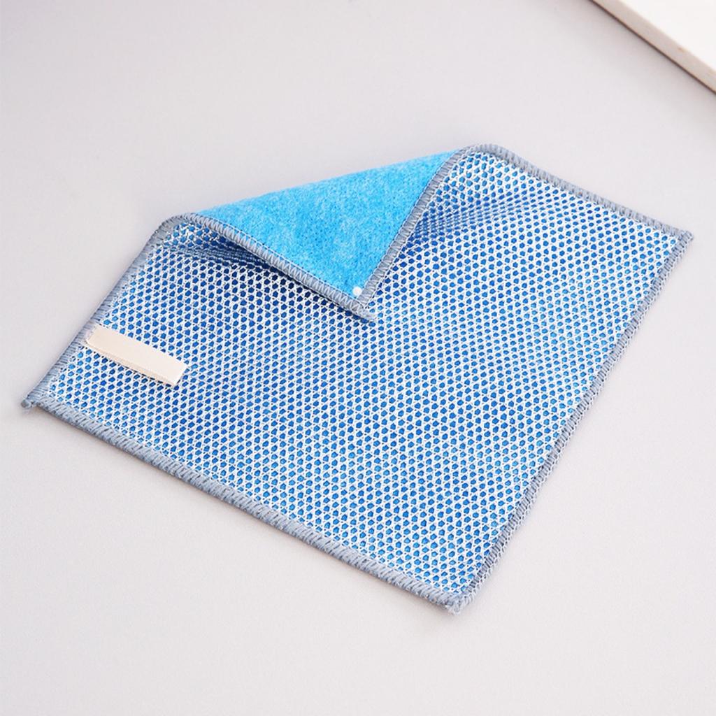 Double Sided, Silver Wire Cloth, Cleaning Cloth, Non Damaging To The Pot, Kitchen Cloth, Household, Oil Proof, Degreasing, Scouring Pad