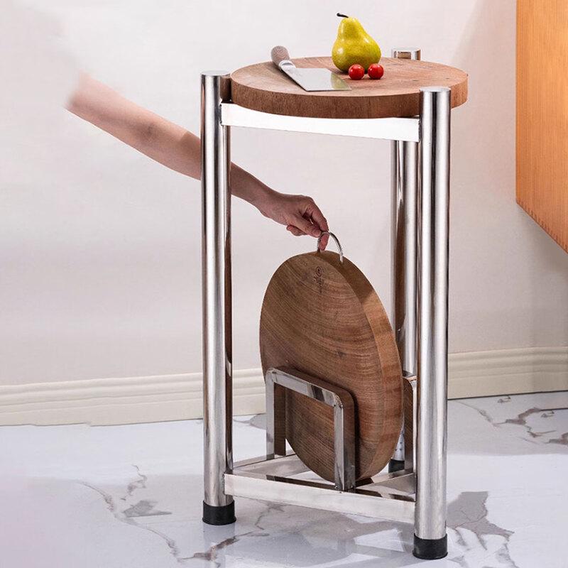 HPMILY Thickened 304 Stainless Steel Double-Layer Cutting Board Rack