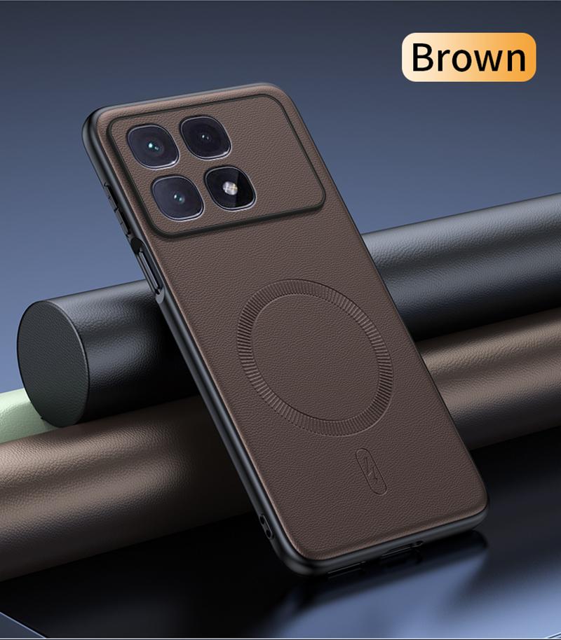 For Redmi K70 Ultra Case Magnetic Leather Shield Cover For Redmi K70 Ultra High Quality Anti-Fingerprint Non-Slip PC+TPU