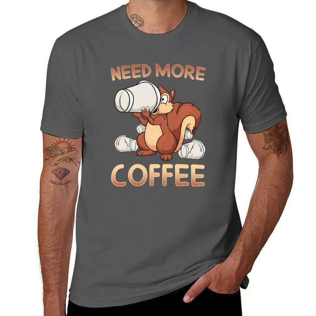 Need More Coffee Tshirt Breathable Basic Cotton Tshirt