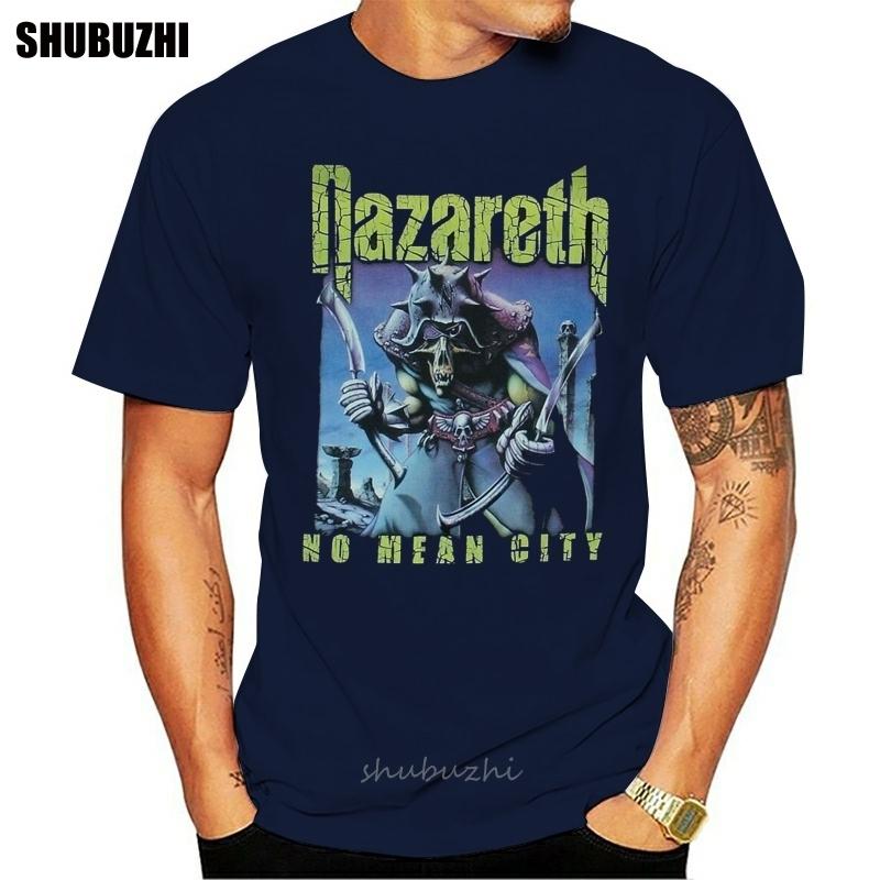 Nazareth No Mean City Black Rock TShirt New Funny Tee Shirt cotton tshirt men summer fashion tshirt euro size summer tshirt S