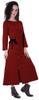 Moomaya Full Sleeves Maxi Dress Long Button Down Solid Casual Slit Dresses