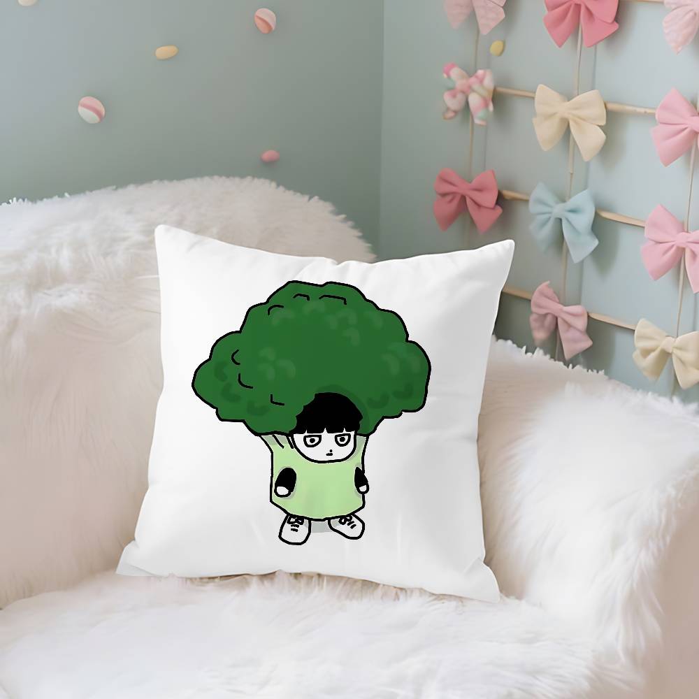 Anime MmOBPSYCHO Kawaii Throw Pillow Covers Pattern Cushion Cover Suitable For Sofa Bedroom Car Pillow Cover