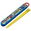 Skater Children's Chopsticks and Chopstick Case Set, Drive Head Tomica Hyper Rescue, Made In Japan, ABS2AM