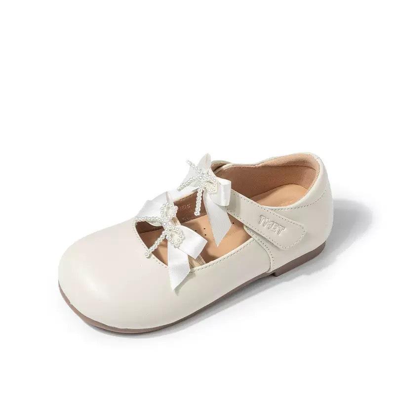 Girls shoes children's ballet princess small leather shoes 2025 open spring and summer new spring soft-soled single shoes girls foreign style