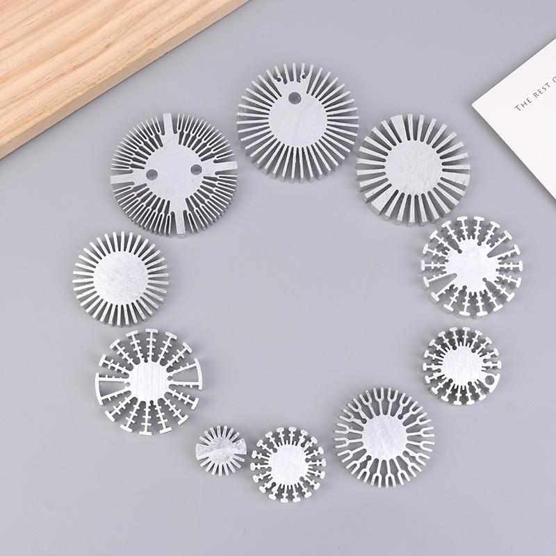 Cob Radiator Diameter 25/37.5/40/48/50/53/60/65/67Mm High Power Led Heatsink Sunflower Solid Radiator Round Alloy Aluminum