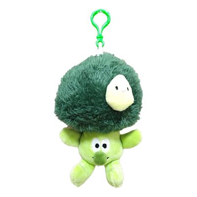 Plush Pendant Cute Broccoli Shape Stuffed Toy PP Cotton Vegetable Pendant for Keychain Keyring Bag