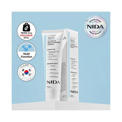 NIDA Формула молодости Ультраувлажняющий крем (100 мл) / Коллаген, Ниацинамид, Центелла Азиатская, Гиалуроновая Кислота / Морщины, Темные Пятна, Уход за Кожей