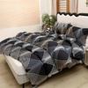 [Polyester Quilt Set] 3pcs Polyester Printed Floral Soft Skin-Friendly Quilt Cover Three-Piece Set Christmas Gift