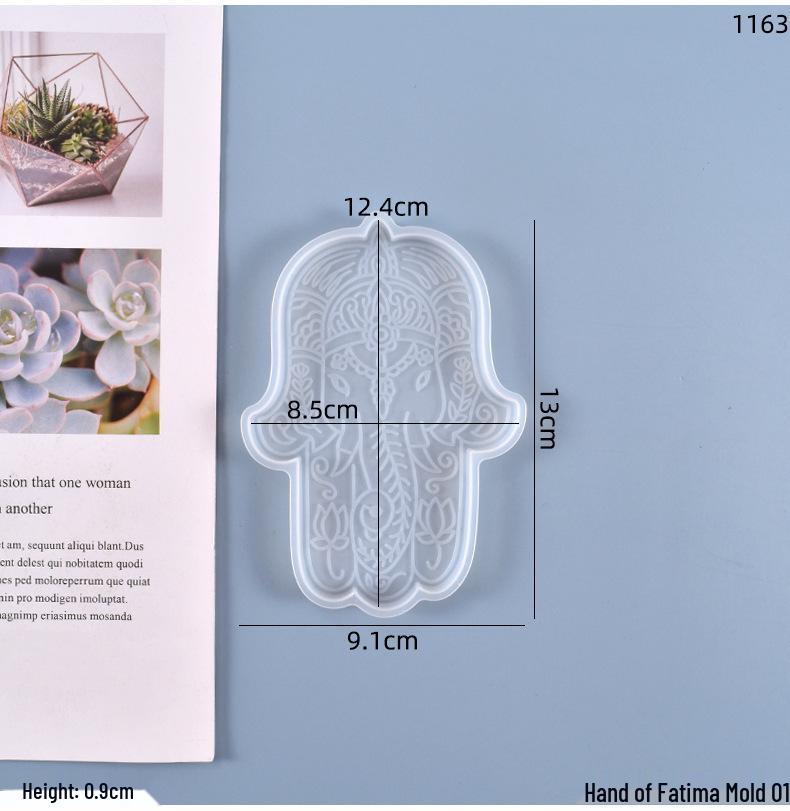 DIY Crystal Resin Mold: Fatima's Hand Tabletop Ornament Silicone Mold