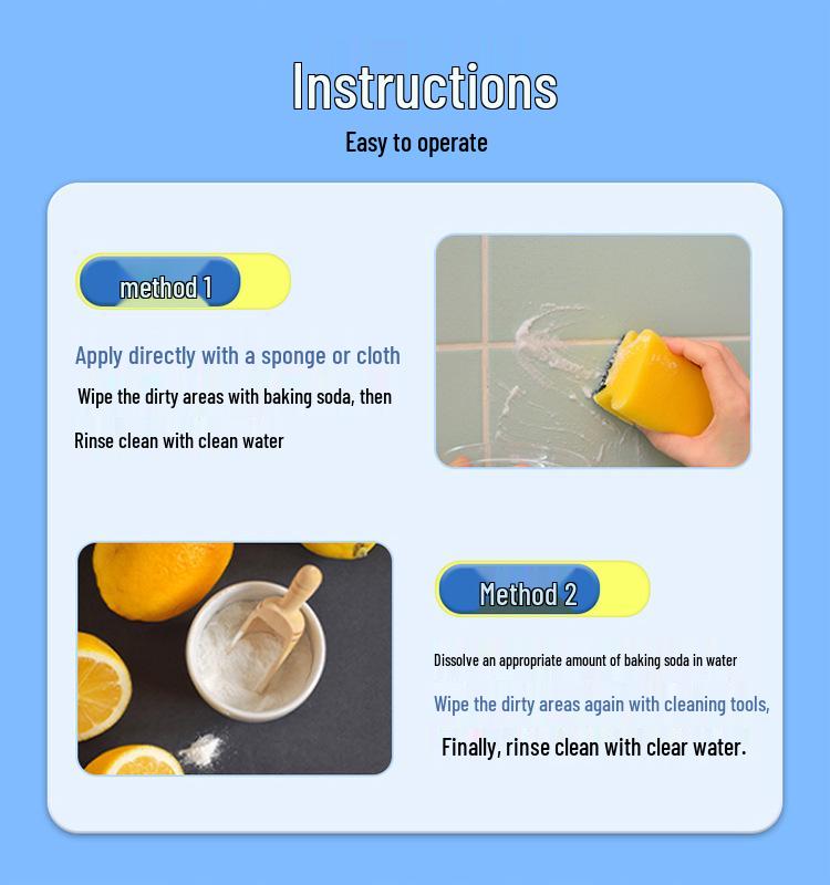 Multifunktionsreiniger: Backpulver Flecken- und Geruchsentferner für Küchen, Wäsche und Schuhe