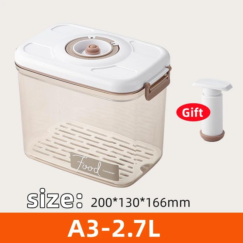 

Удобный вакуумный контейнер для хранения свежих продуктов с ручным насосом, герметичная коробка для банок, герметичная консервация, кухонные аксессуары