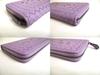 Authentic BOTTEGA VENETA Intrecciato Butterfly Motif Purple Leather Round Zip Wallet #a423  Refurbished