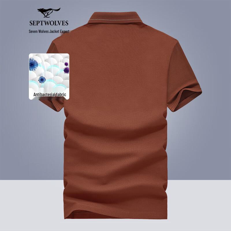 Мужская ретро-футболка-поло с коротким рукавом в стиле business casual от Qipilong XL