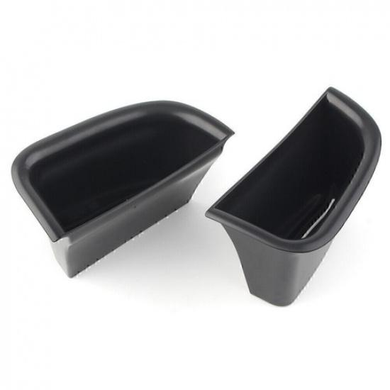 2Pcs Car Front Door Handle Armrest Storage Box Tray Bin For Volvo S90 2017-