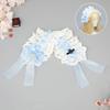 Ribbon Bow Lolita Lace Headband Sweet Anime Maid Cosplay Headdress Cute Ruffled Hairband  Daily