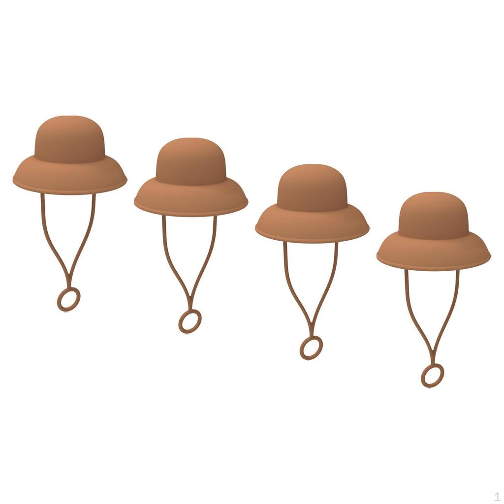 Cowboy Hat Shape Straw Protector, Drinking Toppers, Splashproof Airtight Seal Tips
