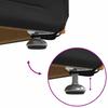 Stool Black 81 X 41 X 40 Cm PU Leather and Engineered Wood