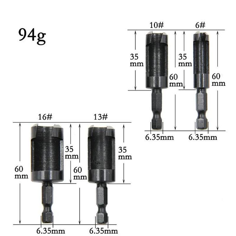 round Handle Barrel/claw Type Wooden Plug Drill Woodworking Hole Opener Reaming Drill Bit Removal Tool Cutting Tool Set
