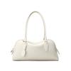 First Layer Cowhide Boston Bowling Bag Simple Women's Row Large Capacity Leather Commuter Underarm Shoulder Pillow Bag