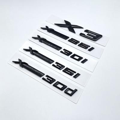 Glossy Black New SDrive20i XDrive20i XDrive28i XDrive30i XDrive35i XDrive20d Fender Emblem Badge for BMW X3 Car Trunk Sticker