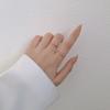 Stainless Steel Gold Color 1 mm Thin Finger Ring With Zirconia Wedding Band Personality High Quality Luxury Jewelry Party Gifts