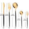 30Pcs Cutlery Set Stainless Steel Dinnerware Set Western Flatware Knife Fork Tea Spoon Mirror Tableware Kitchen Silverware Set