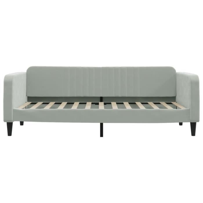 VidaXL Daybed Light Grey 90x200 Cm Velvet 354086