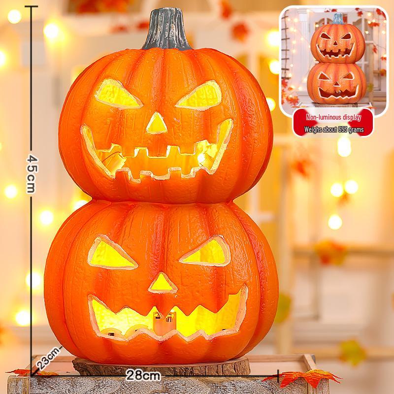 Halloween Glowing Pumpkin Lanterns for Shopping Mall Decor and Courtyard Ornaments
